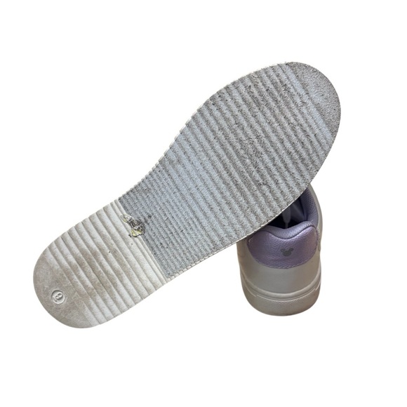 DISNEY Mickey Mouse Leather Sneakers in White & Lavender Size 9 -- ADORABLE!!!! - Picture 7 of 9